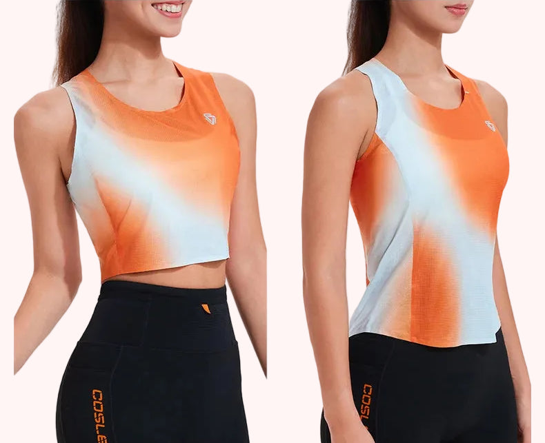 Summer New Women Sports Vest Sleeveless Fitness Tops Quick Drying Breathable Yoga Clothes