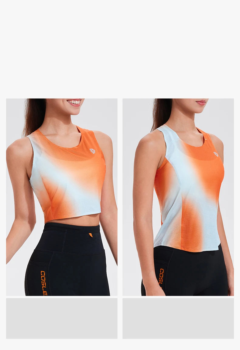 Summer New Women Sports Vest Sleeveless Fitness Tops Quick Drying Breathable Yoga Clothes