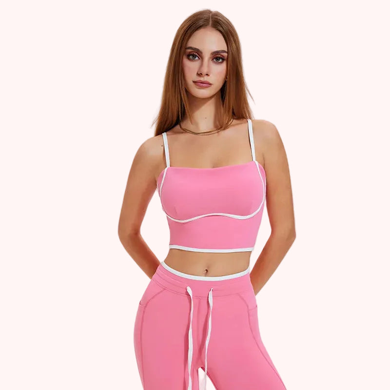 Sportswear Gym Fitness Yoga Wear Workout Clothes Outfit Seamless Sleeveless Activewear Set for Women