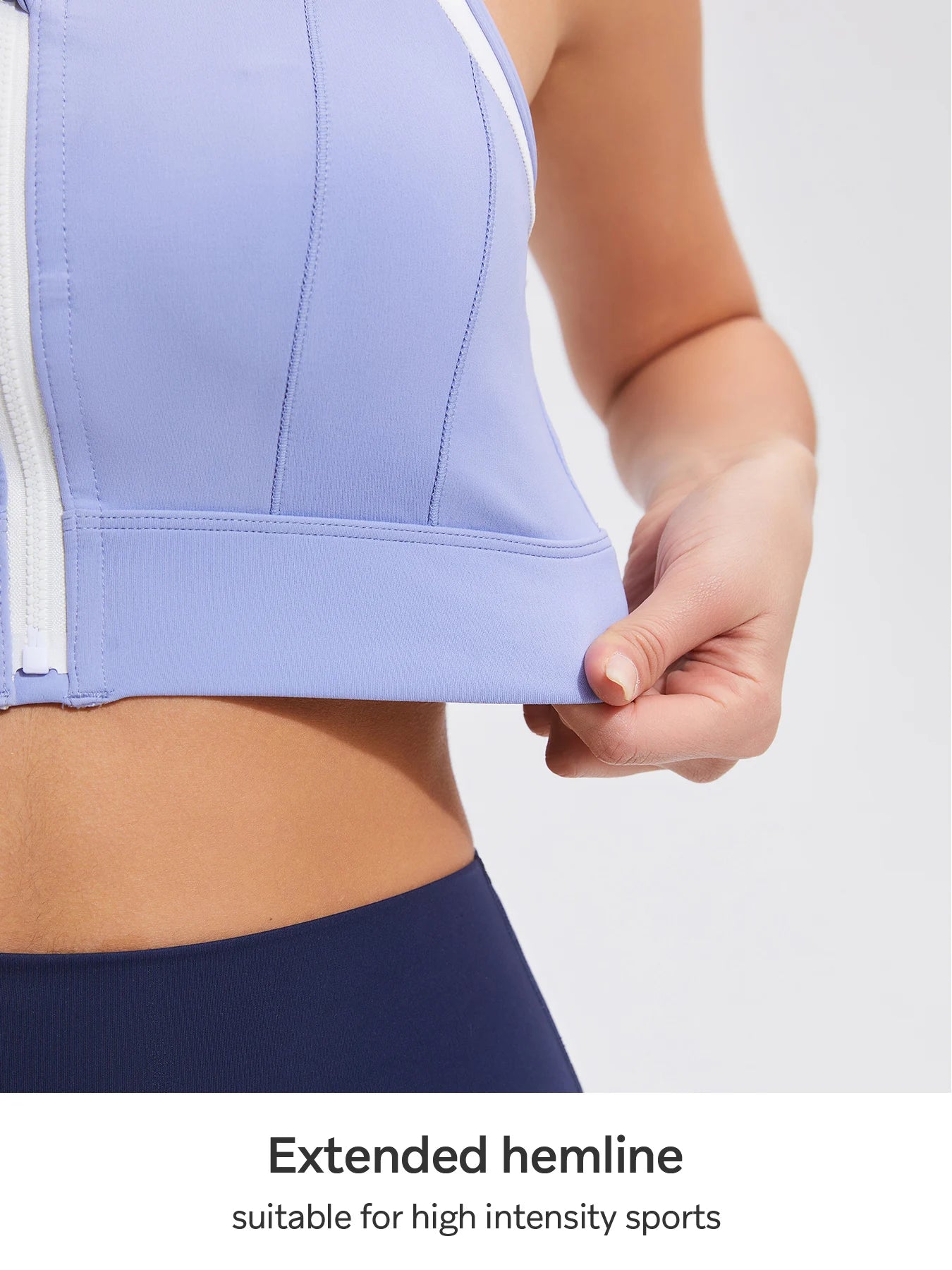 Big Plus Size Workout Running Sports Bras for Women High Impact Support Zip Front Bra With Adjustable Hook Shoulder