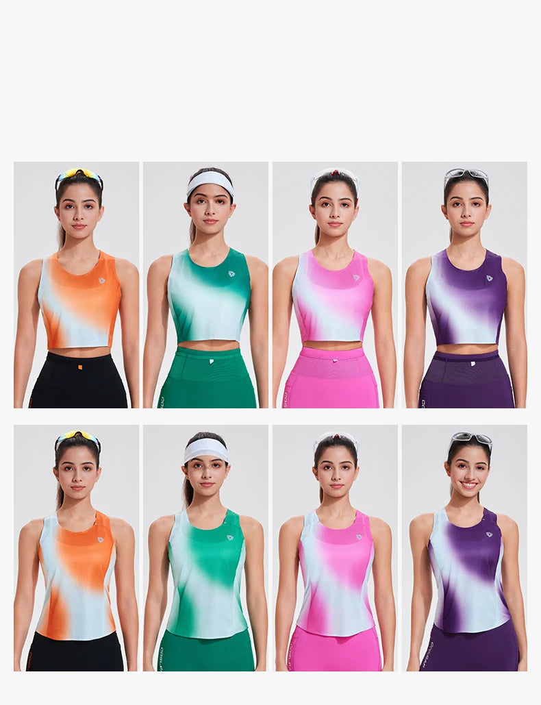 Summer New Women Sports Vest Sleeveless Fitness Tops Quick Drying Breathable Yoga Clothes