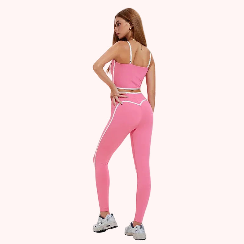 Sportswear Gym Fitness Yoga Wear Workout Clothes Outfit Seamless Sleeveless Activewear Set for Women