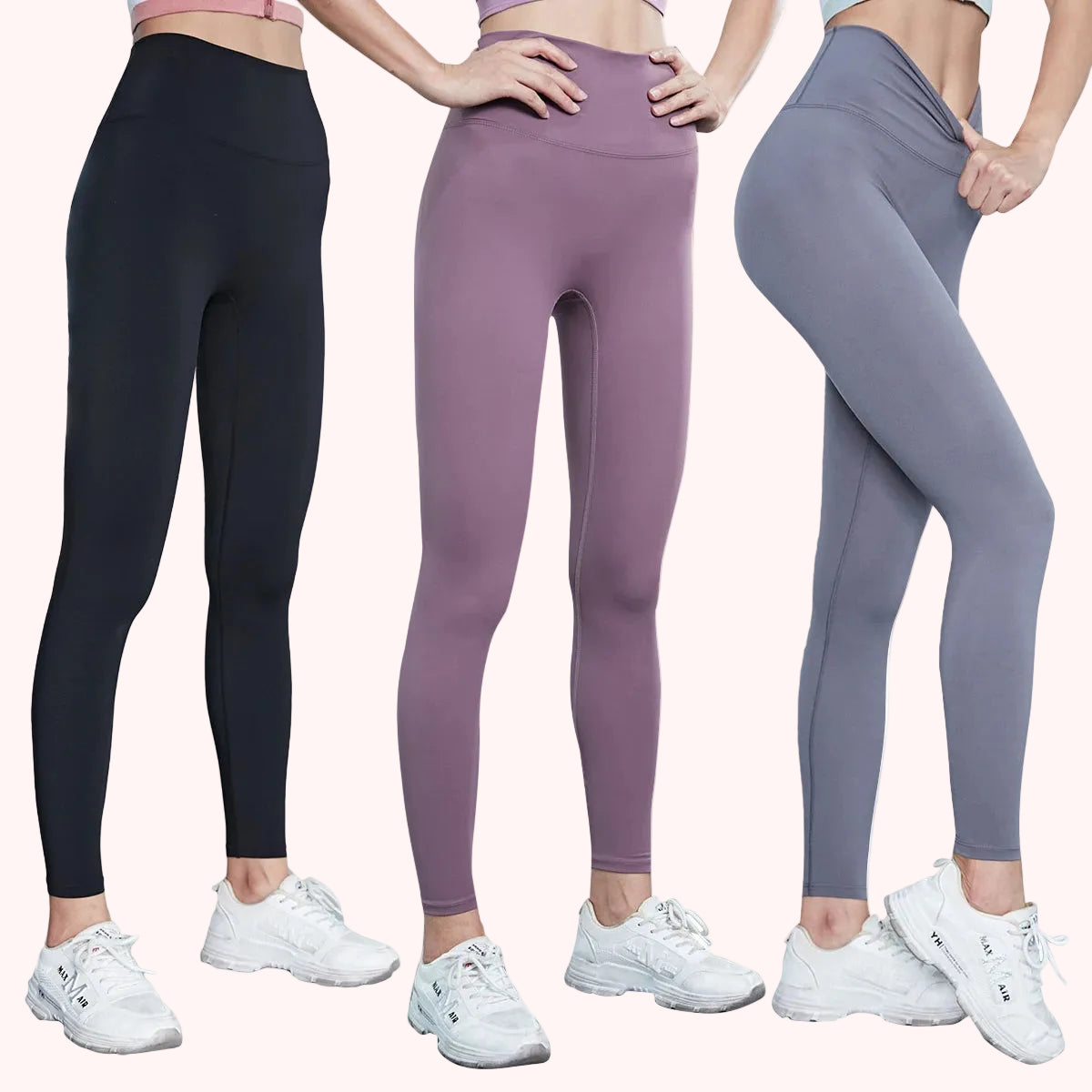 Yoga Pants High Waisted Nylon Spandex Athletic Tights Women GYM Leggins Fitness Custom Sports Seamless Workout Leggings