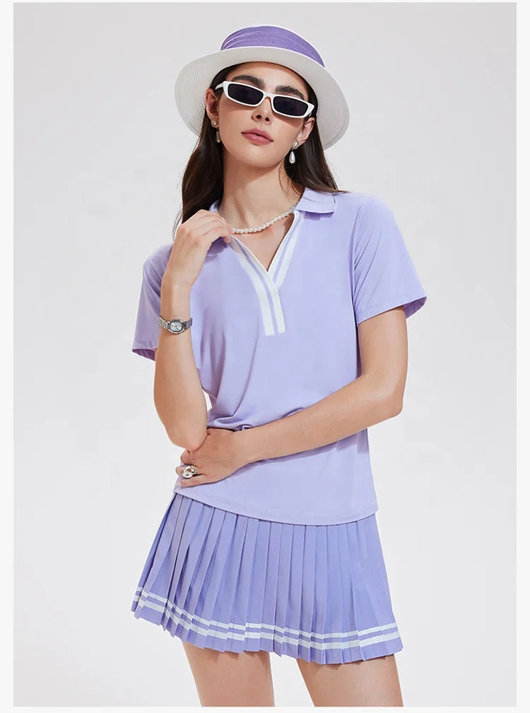 Manufacturers Women's Polo Shirts Summer Sports Running Golf Top Quick Dry T-Shirt Short Sleeve